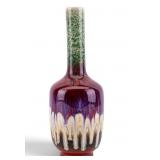 Chinese Flambe Glazed Bottle Vase