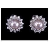 Pearl and Sterling Earrings