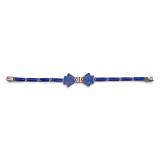 Lapis and Sterling Silver Bracelet