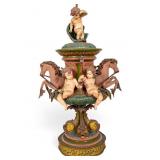 Vintage Figural Carousel Lamp