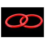 Vintage Red Bakelie Bangles
