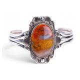 Sterling Silver and Agate Bracelet