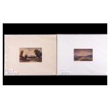 Antique British Original Watercolor Landscapes (2)