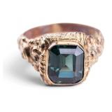 18k Yellow Gold Art Nouveau Ring