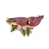 Joan Rivers Cardinal Brooch