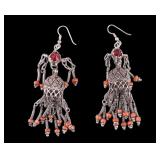 Vintage Uzbek Tribal Dome Earrings