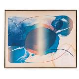 Paul Jenkins Abstract Watercolor, Signed