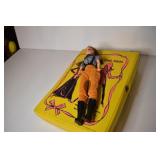 BARBIE-ISH DOLL AND CASE OF CLOTHES