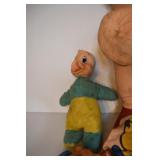 DUCK, FRED, RED GUY AND TOOTHMAN