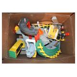 FISHER PRICE GEO TRACK 3 TRAINS COMPLETE SET