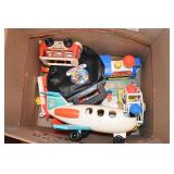 BOX OF TOYS MOSTLY FISHER PRICE