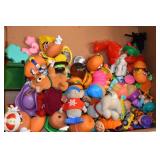 BOX LOT OF MCDONALDS TOYS AND CHICKEN NUGGETS