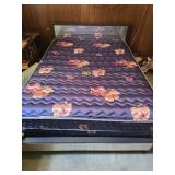 full size bed with custom made frame
