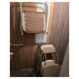 card table and chairs