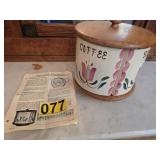 rare dutch purinton pottery canister set