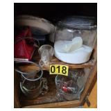 all kitchen cabinet contents in pic