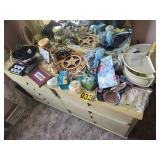 all contents on top of dresser