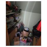 upstairs bedroom closet contents