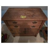 antique oak washstand