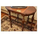 antique turned leg hall table