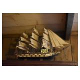large vintage wood clipper ship