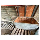 large wooden tack box