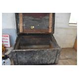 antique feed bin