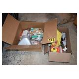 2 boxes of gargae items