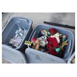 2 totes of holiday items