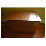 2 drawer modern foot board height dresser chest