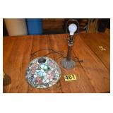 light with lead glass shade
