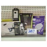 CHARGING STATION/ DESK LIGHT/ EAR BUDS/ CAMERA