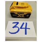 DEWALT 20 VOLT 4 AH NEW BATTERY
