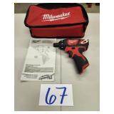 MILWAUKEE M12 HEX CORDLESS SCREWDRIVER NEW