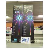 TWO APP-OPERATED FESTIVE BURST LIGHTS