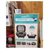 EVENFLO GENERATIONS + GO TIME CARSEAT