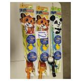 3 ZOOKIDS FISHING POLES