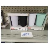 2 PACK BUILT STUDDED TUMBLERS NO STRAWS