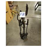 ANTIQUE FIREPLACE SET