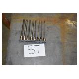 8 PC 3/8 HEX BIT SET