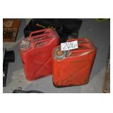 2 METAL GI GAS CANS