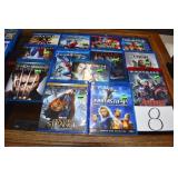 13 BLUE RAY DVDS