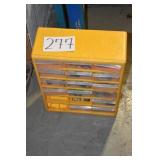 HARDWARE BIN WITH CONTENTS
