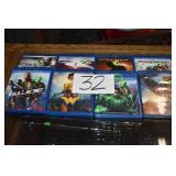 8 BLUE RAY DVDS