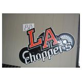 LA CHOPPERS METAL SIGN