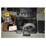 DEWALT ROUTER AND CIRCULAR SAW