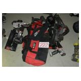 LARGE PORTER CABLE BATTERY TOOL LOT
