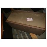 METAL FLIP LID BOX NO KEYS WITH STRAPS