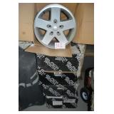 5 17" ALUM JEEP WHEELS