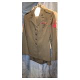 Female US Marine Corporal uniform w/ skirt